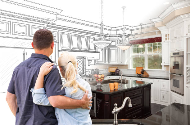 Custom kitchen cabinets installed in a Buckingham home